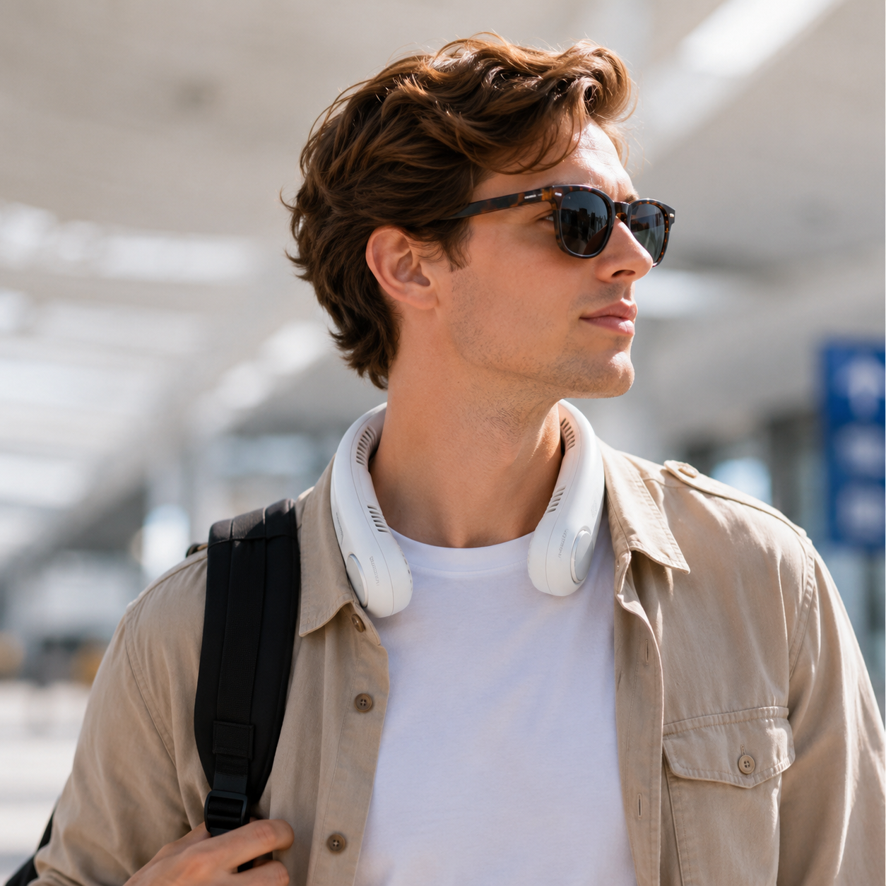 Travel with VENTORA neck fan